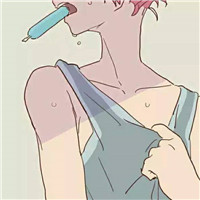 黑白短發男生頭像卡通3